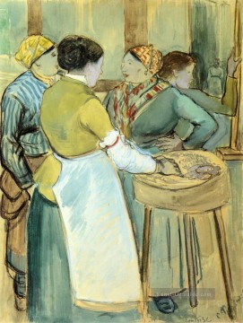  camille - Markt bei Pontoise Camille Pissarro
